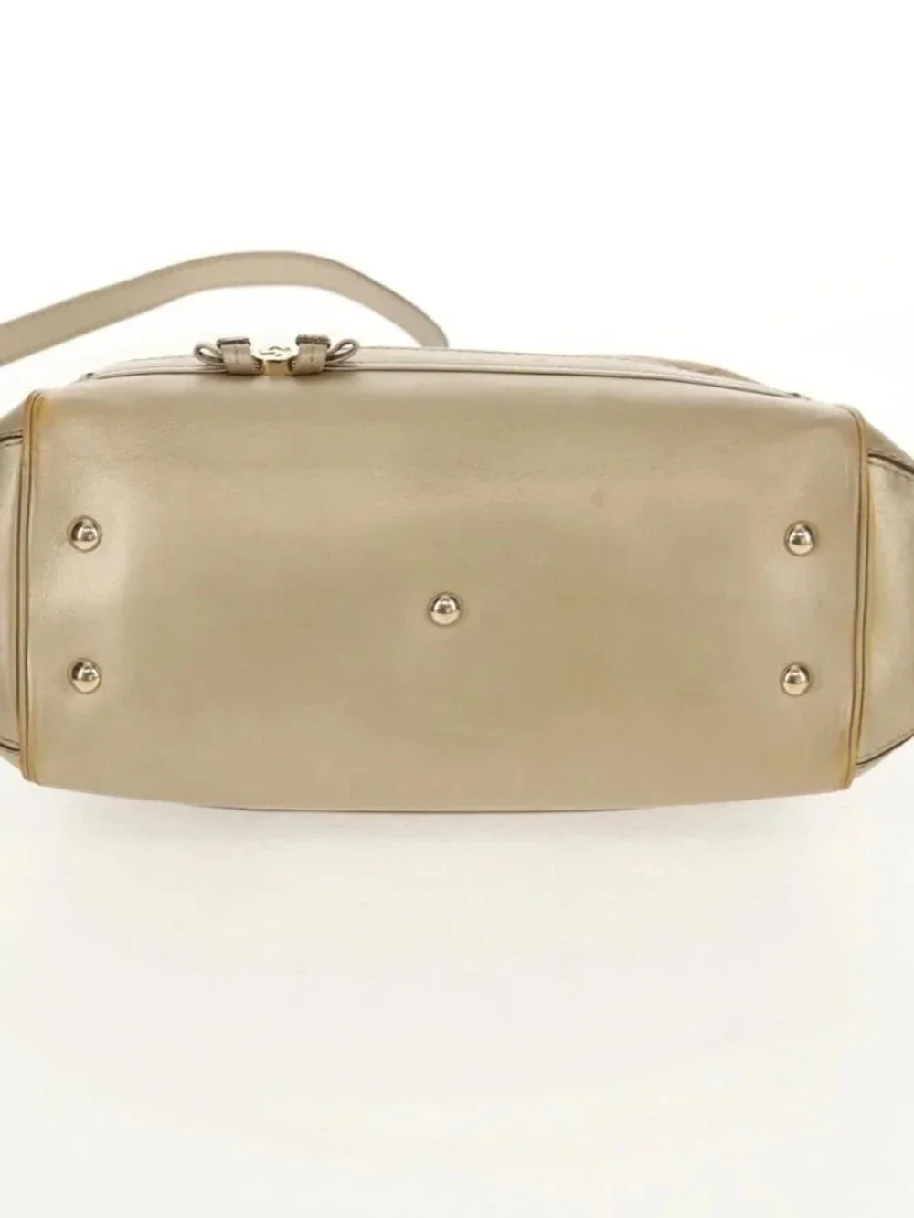 GUCCI GG Canvas Hand Bag 2way Beige Gold 269894 Auth 158077 - Picture 6 of 16